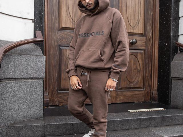 Brown Essentials Tracksuit