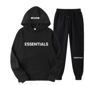 Black Essentials Tracksuit